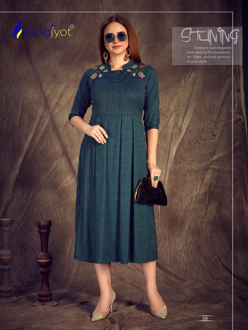 Herry Vol-3 Whosale Rayon Kurti Set Herry Vol-3 Whosale Rayon Kurti Set